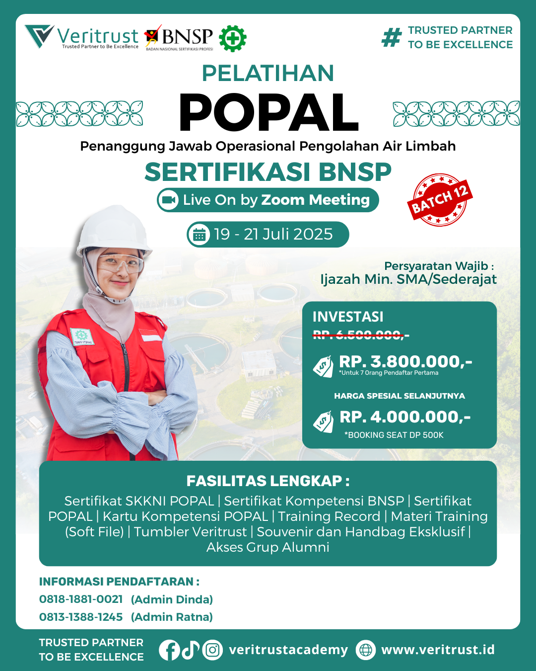 Pelatihan POPAL Sertifikasi BNSP bulan Juli