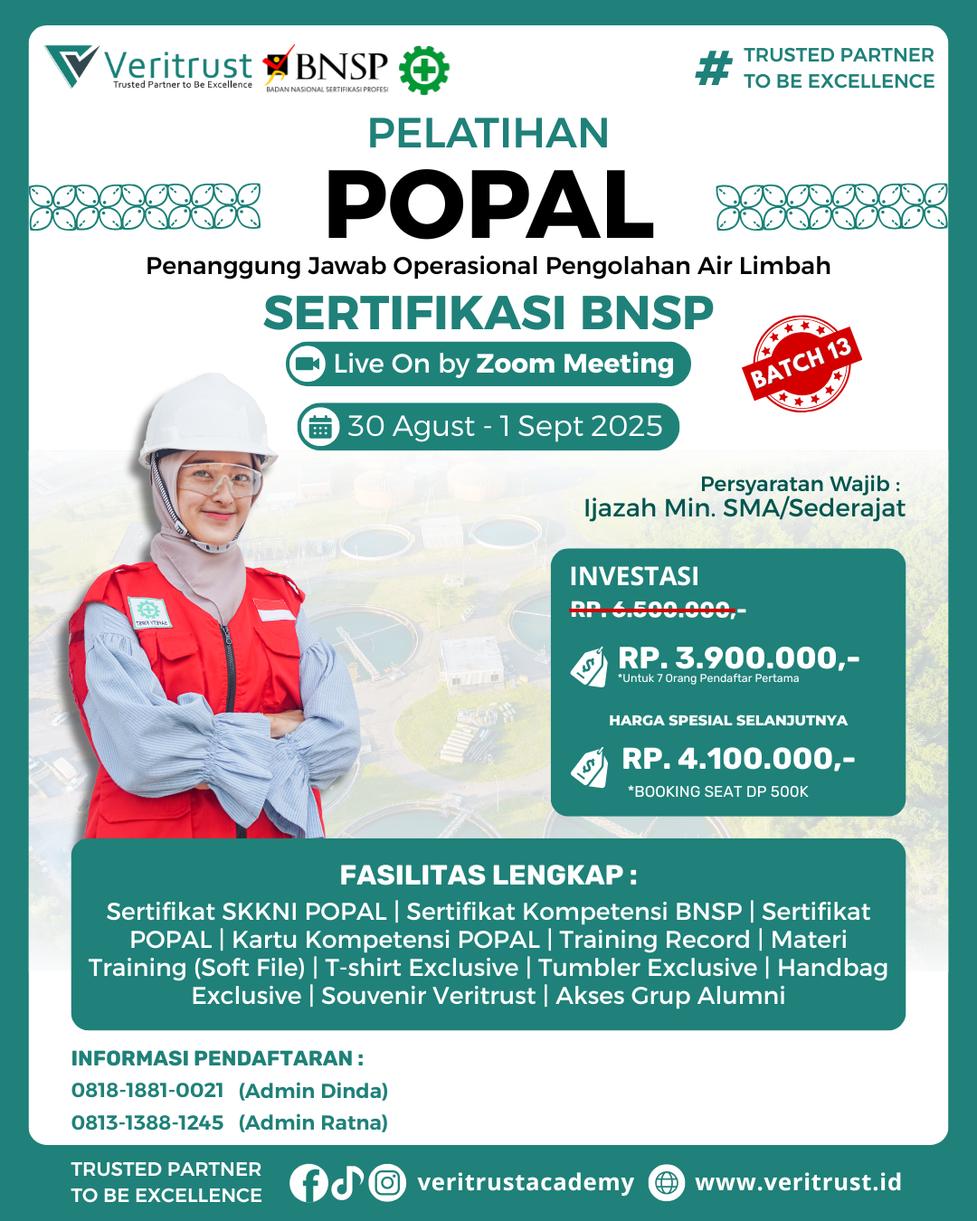 Pelatihan POPAL Jadwal Agustus