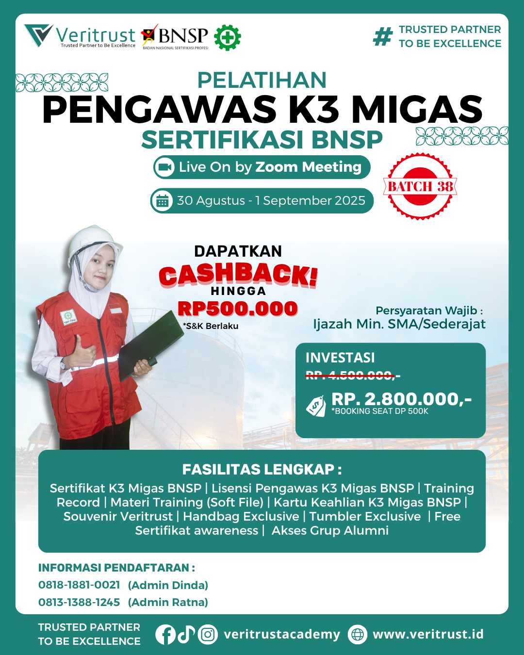 Sertifikasi Pengawas K3 Migas BNSP