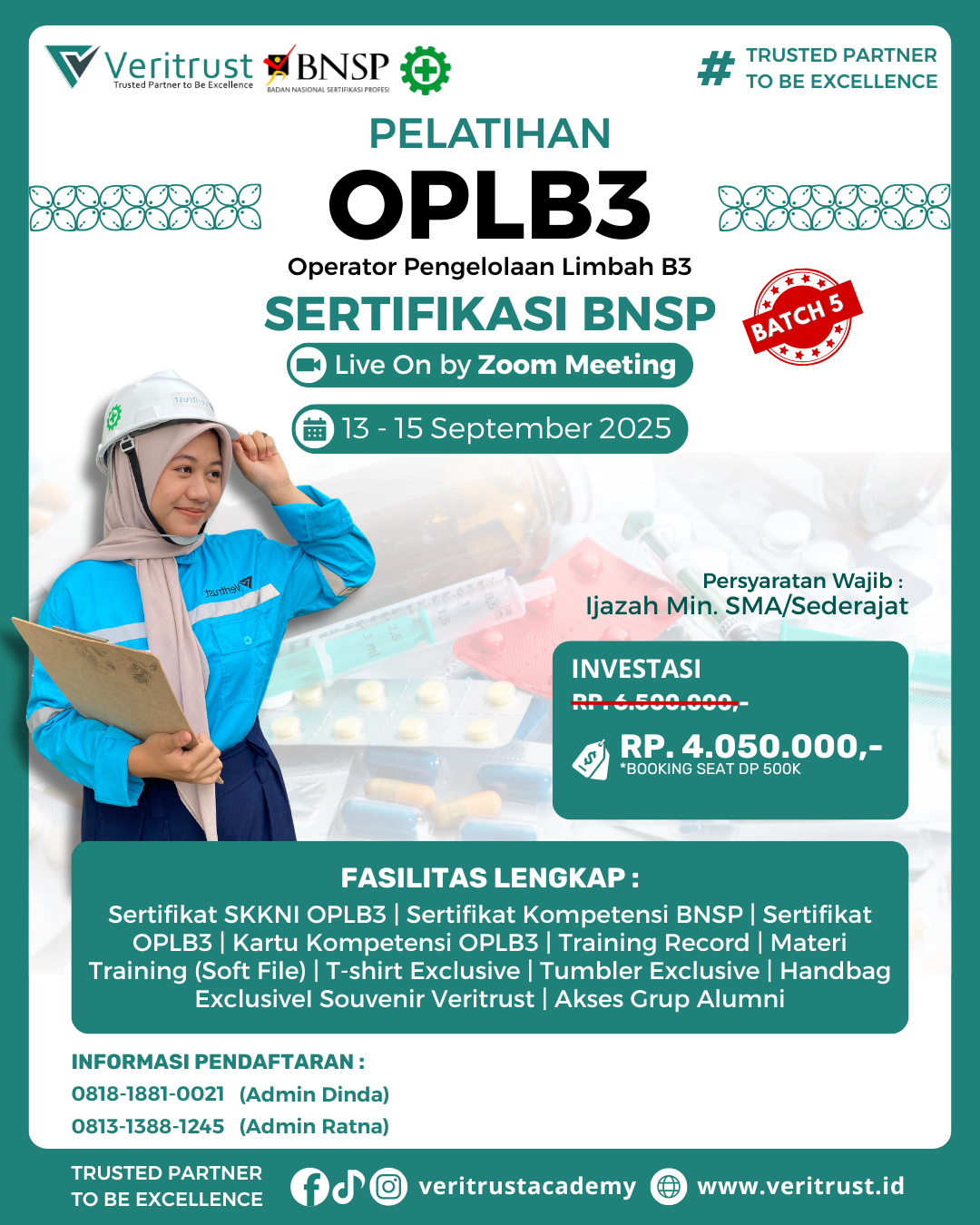 Pelatihan OPLB3 BNSP termurah