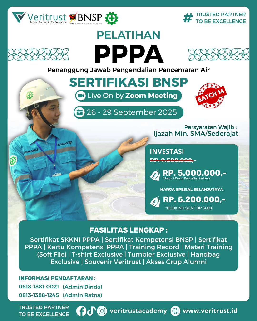 Pelatihan PPPA BNSP Murah