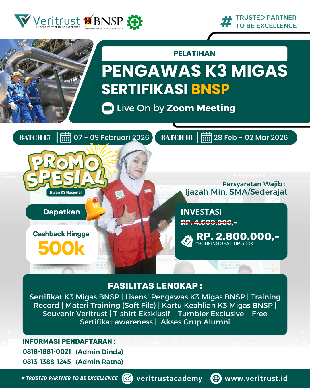 Pelatihan K3 Migas BNSP Termurah