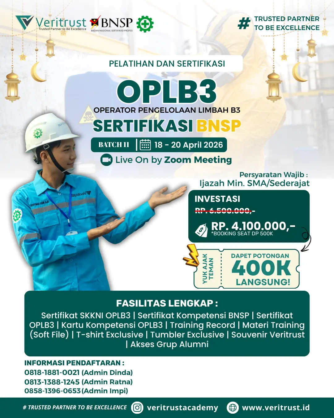 Operator Pengolahan Limbah B3 BNSP