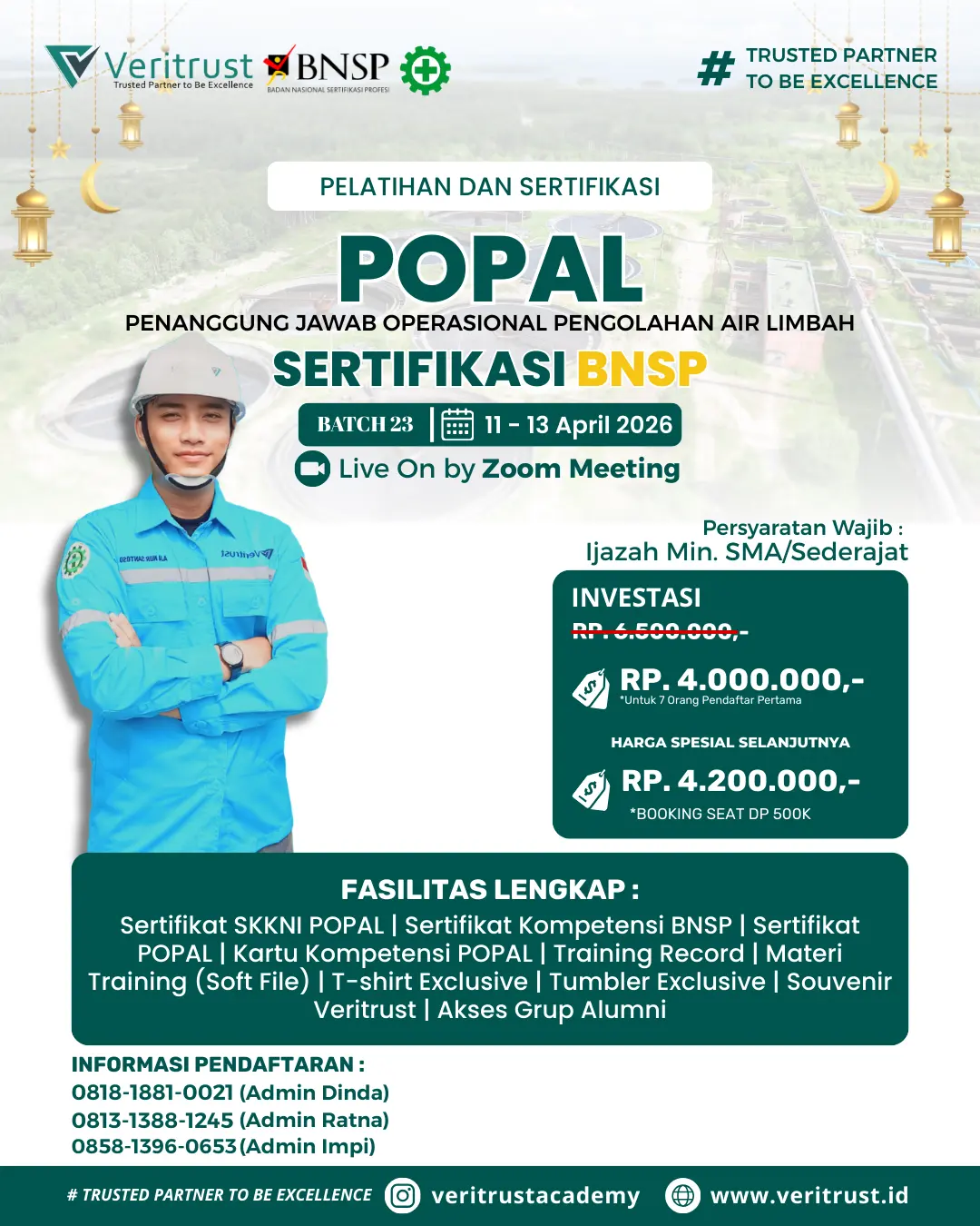 Pelatihan POPAL Sertifikasi BNSP