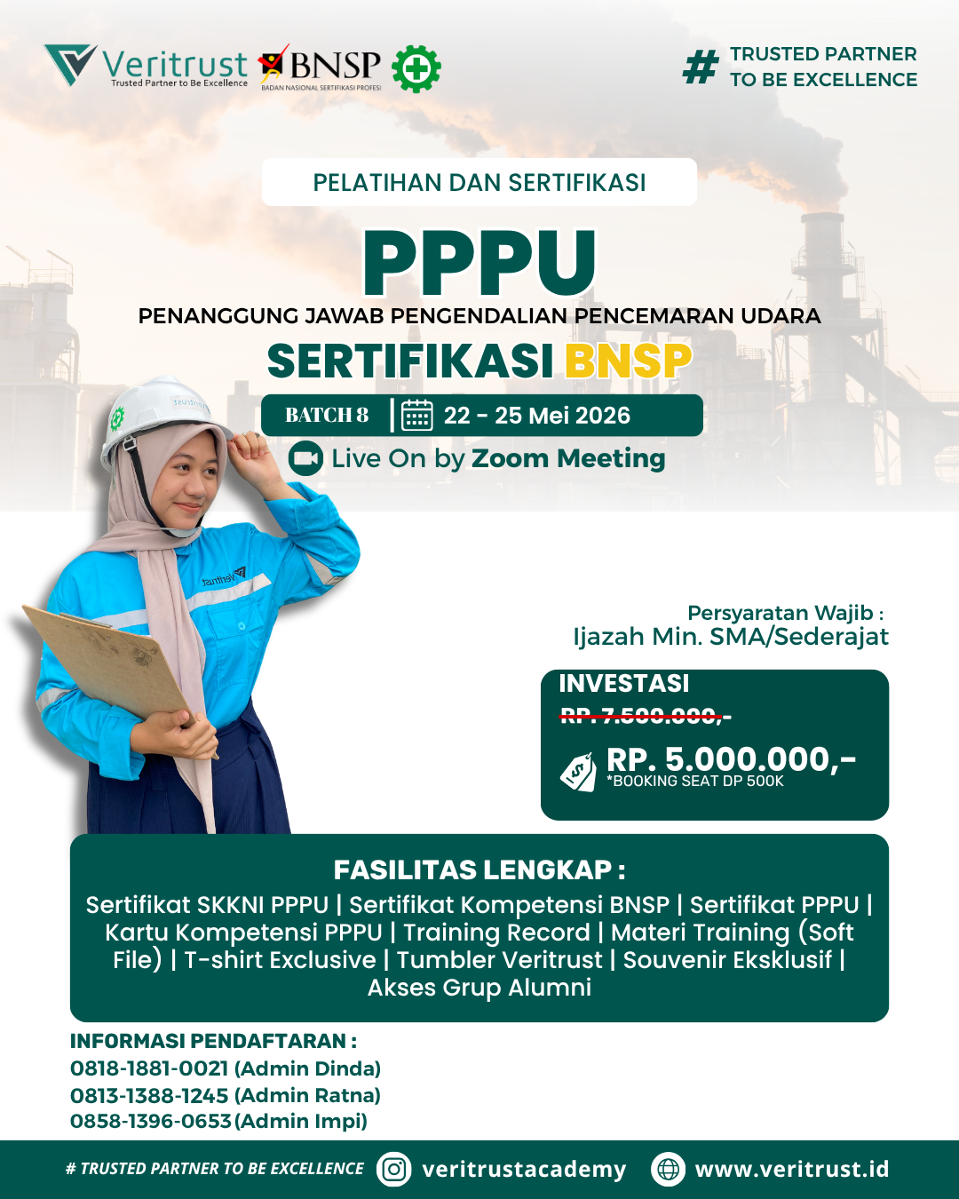 Pelatihan PPPU Bersertifikasi BNSP bulan mei Termurah
