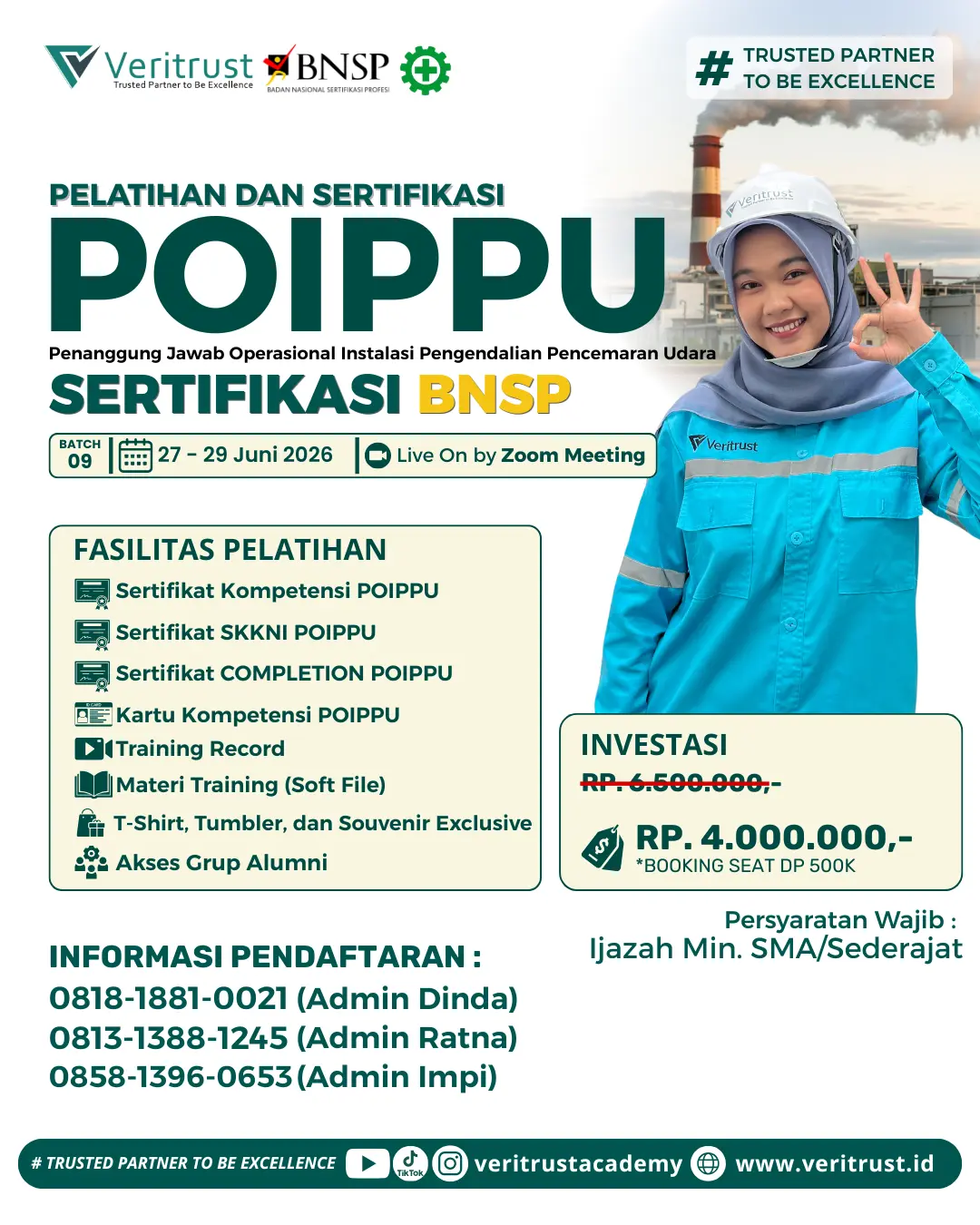 Pelatihan POIPPU Bersertifikasi BNSP Bulan Juni Termurah