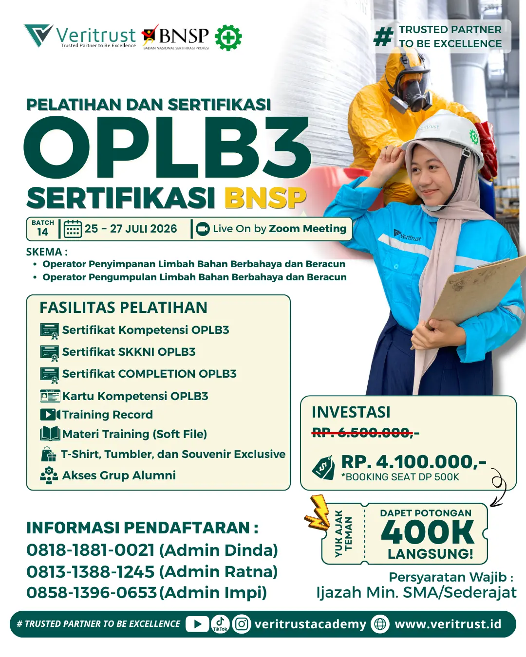 Pelatihan OPLB3 BNSP